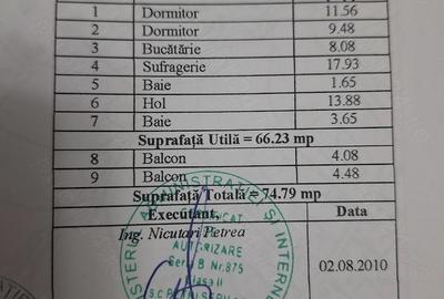 Apartament cu 3 camere decomandat în Burdujeni