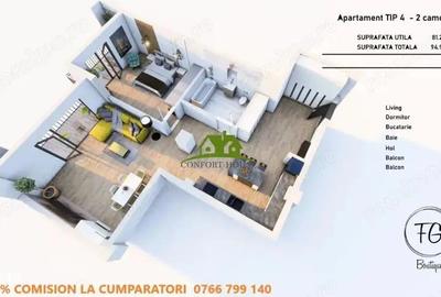 AP.Nou 2 Cam Premium BL.P+3 (Lift, AC,Centrala,Izolatie Termica) Tip4 - 17