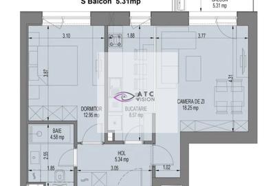 Apartament cu 2 camere decomandat în Aviației - 1