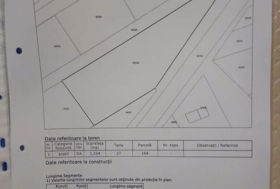 Teren de 1334 mp, în Bradu - 1