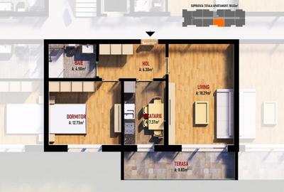 Apartament cu 2 camere decomandat în Central - 1