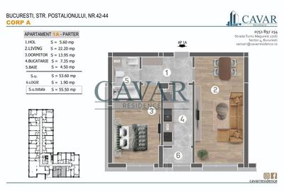 Apartament cu 2 camere decomandat în Brâncoveanu - 1