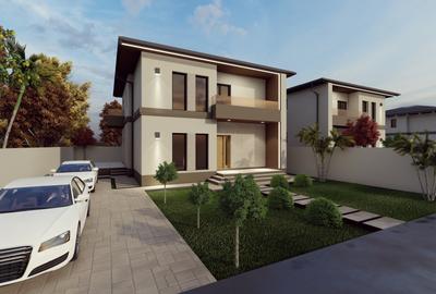 Vila Premium P+1+M - Curte amenajata + 2 locuri de parcare