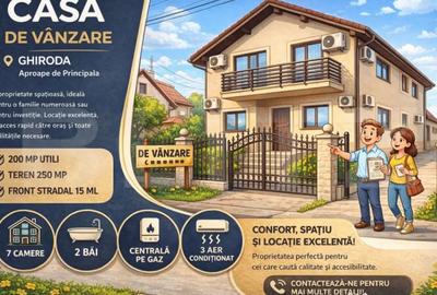 Casă cu 7 camere cu Teren 250 Mp în Ghiroda - 1