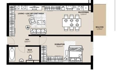 Apartamente cu 2 camere in ansamblu rezidential nou 50.85-62.2mp utili - 7