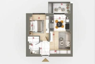Apartament cu 2 camere decomandat în Theodor Pallady