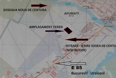 Vanzare/ schimb teren Afumati la nod centura (Autostrada A0) comercial Vanzare/ schimb teren Afumati la nod centura (Autostrada A0) comercial - 2