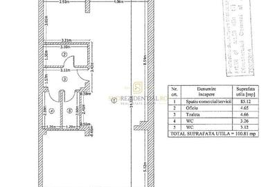 Spațiu comercial de închiriat–101 mp utili, vitrină 7.5 ml,Metalurgiei - 6