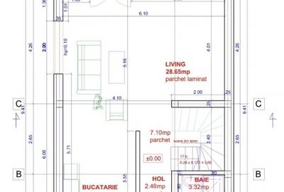 Casă individuală cu 4 camere cu Teren 501 Mp în Moșnița Nouă - 3