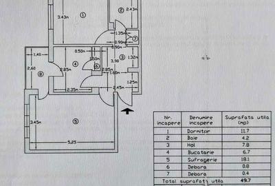 Apartament cu 2 camere decomandat în Sud - 1