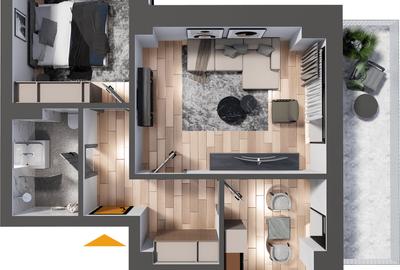 Apartament 2 camere doar 2,5 Km de Podu-Ros - 4
