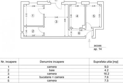 Apartament cu 3 camere semidecomandat în IAR - 5