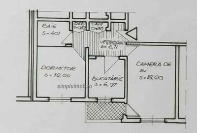 Apartament cu 2 camere decomandat în Dristor