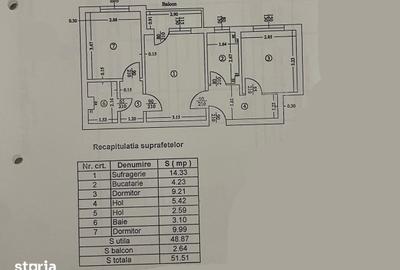 Apartament cu 3 camere în Găvana