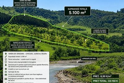 Teren de 5000 mp, în Chiojdu - 2