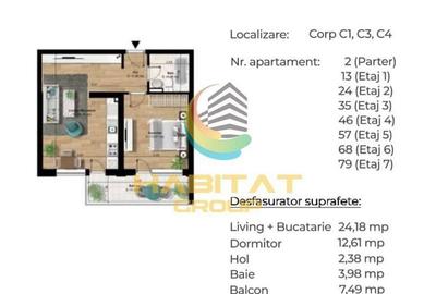 Apartament cu 2 camere în Central