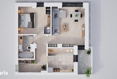 Apartament cu 2 camere decomandat în Țiglari - 5