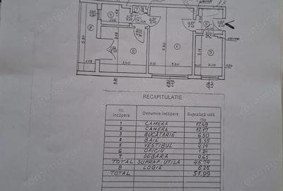 Apartament cu 2 camere semidecomandat, mobilat în Matei Voievod - 1