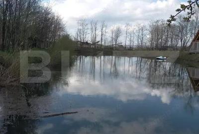 Teren cu iaz amenajat ?i doua cabane A - frame in construc?ie - 2