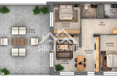 Apartament cu 3 camere decomandat în Central - 7