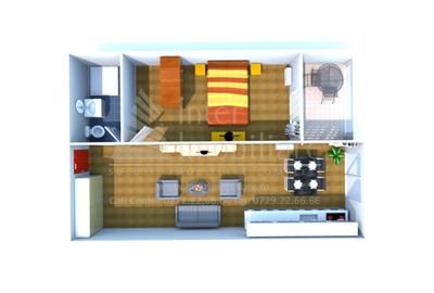 Apartament cu 2 camere semidecomandat în Mamaia-Sat