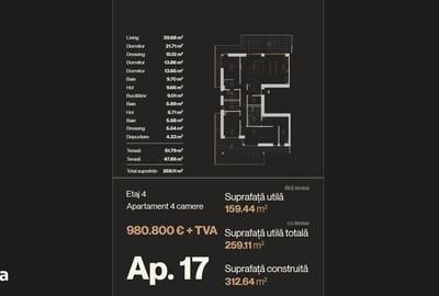 Apartament cu 4 camere în Central - 3