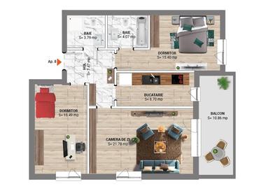 APARTAMENT IN INIMA PADURII BANEASA DIRECT DEZVOLTATOR - 4