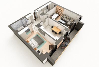 BRAUS CONFORT - Apartament Tip F – 2 Camere Decomandat BRAUS CONFORT - Apartament Tip F – 2 Camere Decomandat - 3