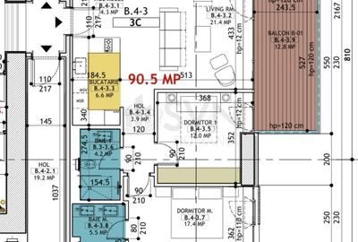 REA1024481 Apartament Modern 3 Camere I One Verdi Park Nord Bucuresti - 6