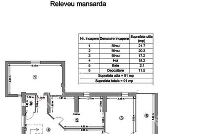 Spatiu de birouri zona Centrala 6 camere parcare privata Spatiu de birouri zona Centrala 6 camere parcare privata - 7