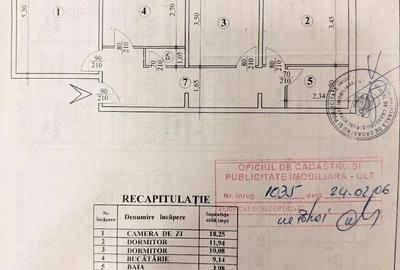 Apartament cu 3 camere decomandat în Central