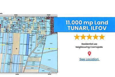 Cel mai bun pret!  11000 mp ntravilan constructii,Tunari - 2