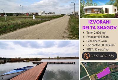 TEREN 2000 mp intravilan utilitati in Izvorani la 140 metri de Delta SNAGOV - 1