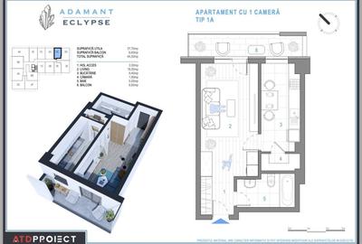Garsonieră decomandată în Nicolina
