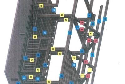 Vand ansamblu structura casa lemn pin nordic - 5