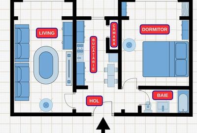 Apartament cu 2 camere decomandat în Zorilor - 4