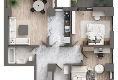 Apartament cu 3 camere în Galata - 3