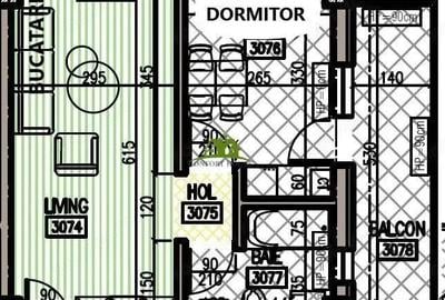 Studio B19 -living,dormitor,baie,terasa - Et.2/3 -BL.Nou Ostroveni Studio B19 -living,dormitor,baie,terasa - Et.2/3 -BL.Nou Ostroveni - 13