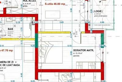 Apartament cu 2 camere semidecomandat în Florești - 1