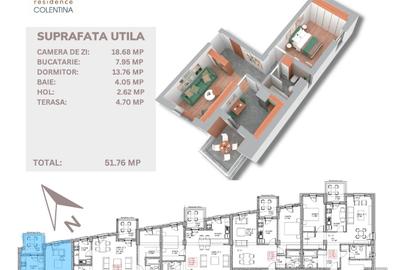 Apartament cu 2 camere în Doamna Ghica