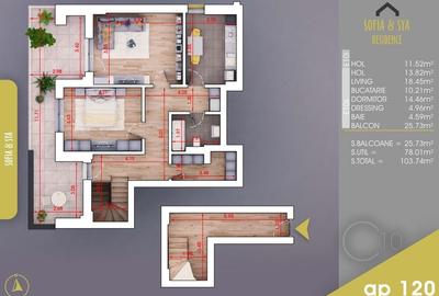 Apartament 2 camere,Dressing,Debara,Panorama superba,PARCARE,Pallady - 6