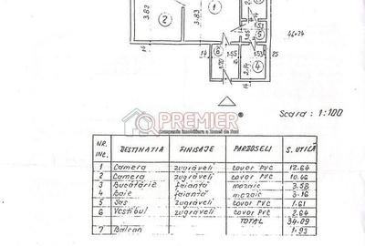 Apartament cu 2 camere în Berceni