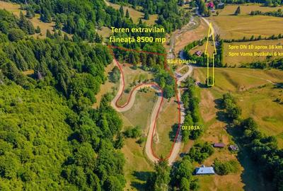 Teren 8500 mp, Valea Dalghiului - Dalghiu - vedere catre Ciucas - 3