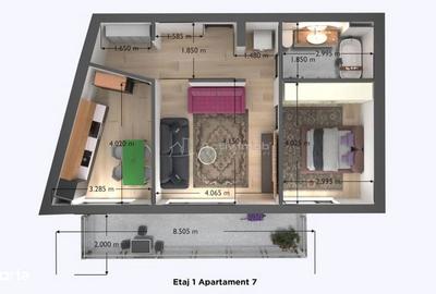 Apartament cu 2 camere în Central - 11