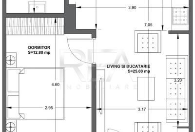 Apartament cu 2 camere semidecomandat în Matei Voievod - 7