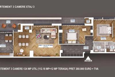 Apartament cu 3 camere decomandat în Sisești - 5