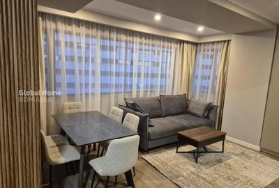 Apartament cu 2 camere semidecomandat, mobilat în Băneasa