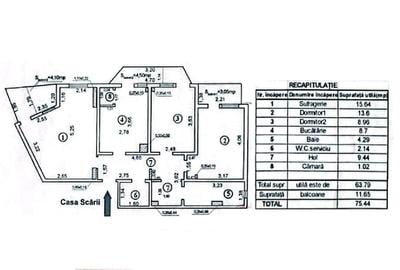 Apartament cu 3 camere decomandat, mobilat în Siderurgiștilor - 2