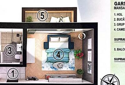 Garsonieră decomandată în Sânpetru - 1