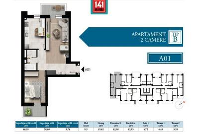 Apartament 2 camere decomandat, faza 4 Maniu 141 - 3